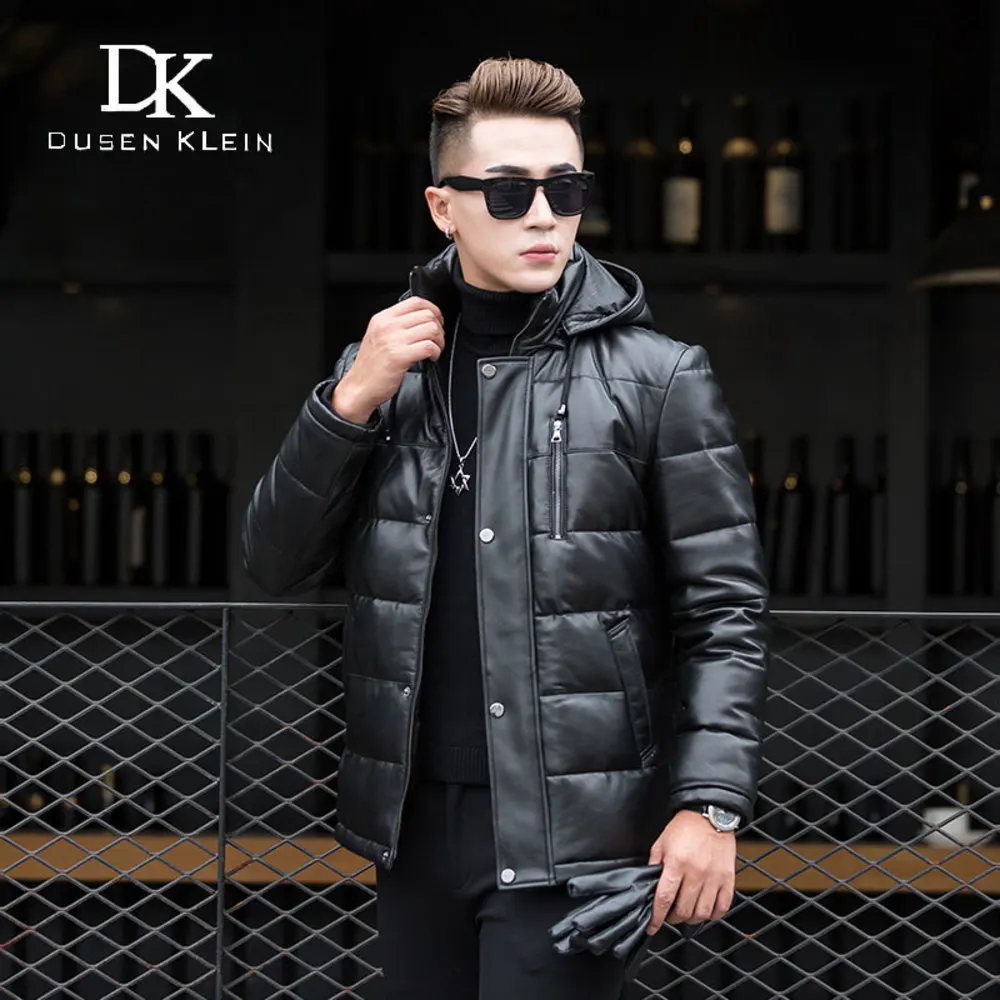 coat Trench men Winter Down leather jackets Dusen Klein Brand Desinger Hooded Genuine Leather Sheepskin Outerwear 5XL 71D117B
coat Trench men Winter Down leather jackets Dusen Klein Brand Desinger Hooded Genuine Leather Sheepskin Outerwear 5XL 71D117B