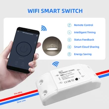 Tuya WiFi Smart Switch 2.4Ghz Wireless Remote Control Breaker 10A 2200W Timer Relay Switch Module
Tuya WiFi Smart Switch 2.4Ghz Wireless Remote Control Breaker 10A 2200W Timer Relay Switch Module