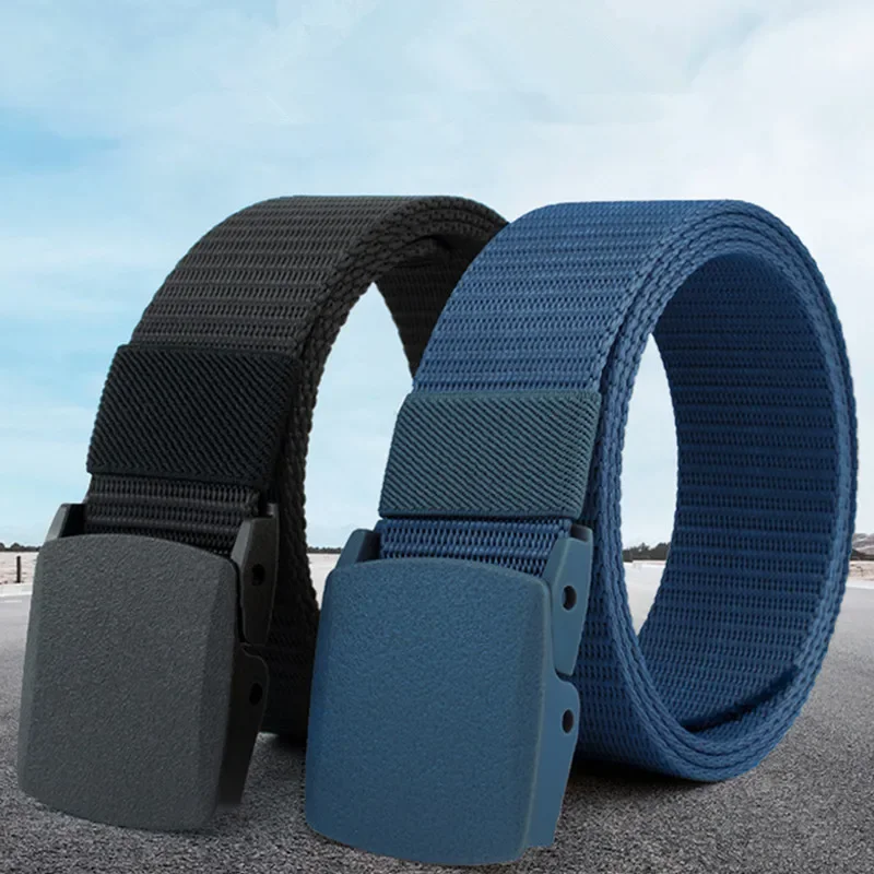 

Military Men Belt 2023 Army Belts Adjustable Belt Men Outdoor Travel Tactical Waist Belt with Plastic Buckle for Pants 120cm