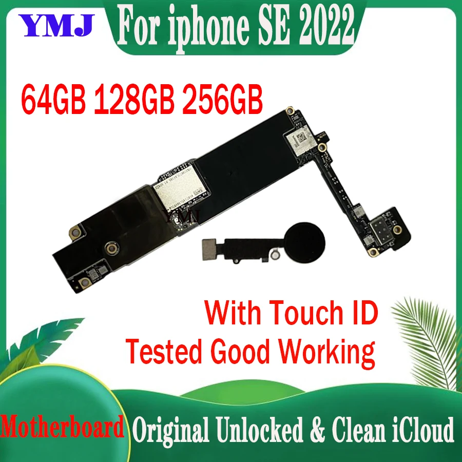 64GB/128GB/256GB For Iphone SE 2022 Motherboard Original Unlocked Mainboard No ID Account Clean ICloud With/No Touch ID Plate
64GB/128GB/256GB For Iphone SE 2022 Motherboard Original Unlocked Mainboard No ID Account Clean ICloud With/No Touch ID Plate