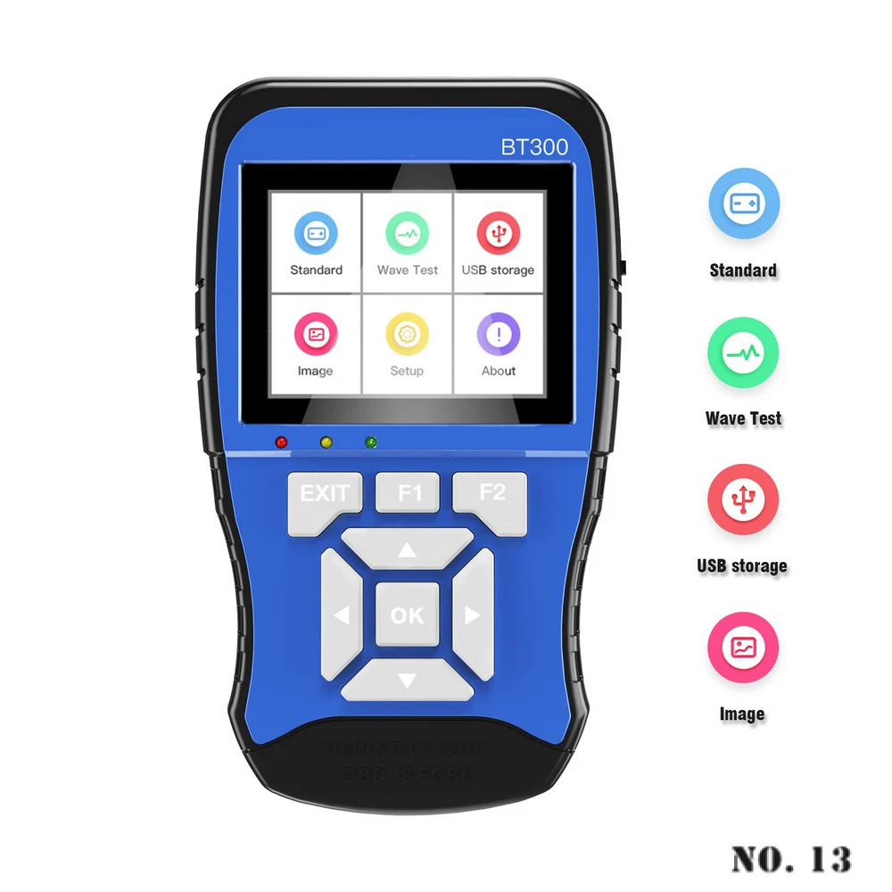 BT300 Car Battery Tester Battery Life Analysis Battery Diagnostics Bluetooth Print Battery Test, Start-up Test and Charging Test
BT300 Car Battery Tester Battery Life Analysis Battery Diagnostics Bluetooth Print Battery Test, Start-up Test and Charging Test