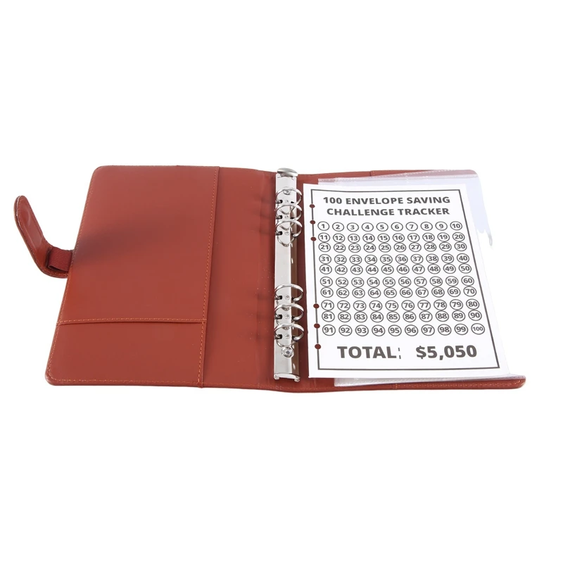 100 Envelope Challenge Binder, Savings Challenges Binder, Budget Binder, Easy And Fun Way To Savemoney(Brown) Durable Brown
100 Envelope Challenge Binder, Savings Challenges Binder, Budget Binder, Easy And Fun Way To Savemoney(Brown) Durable Brown