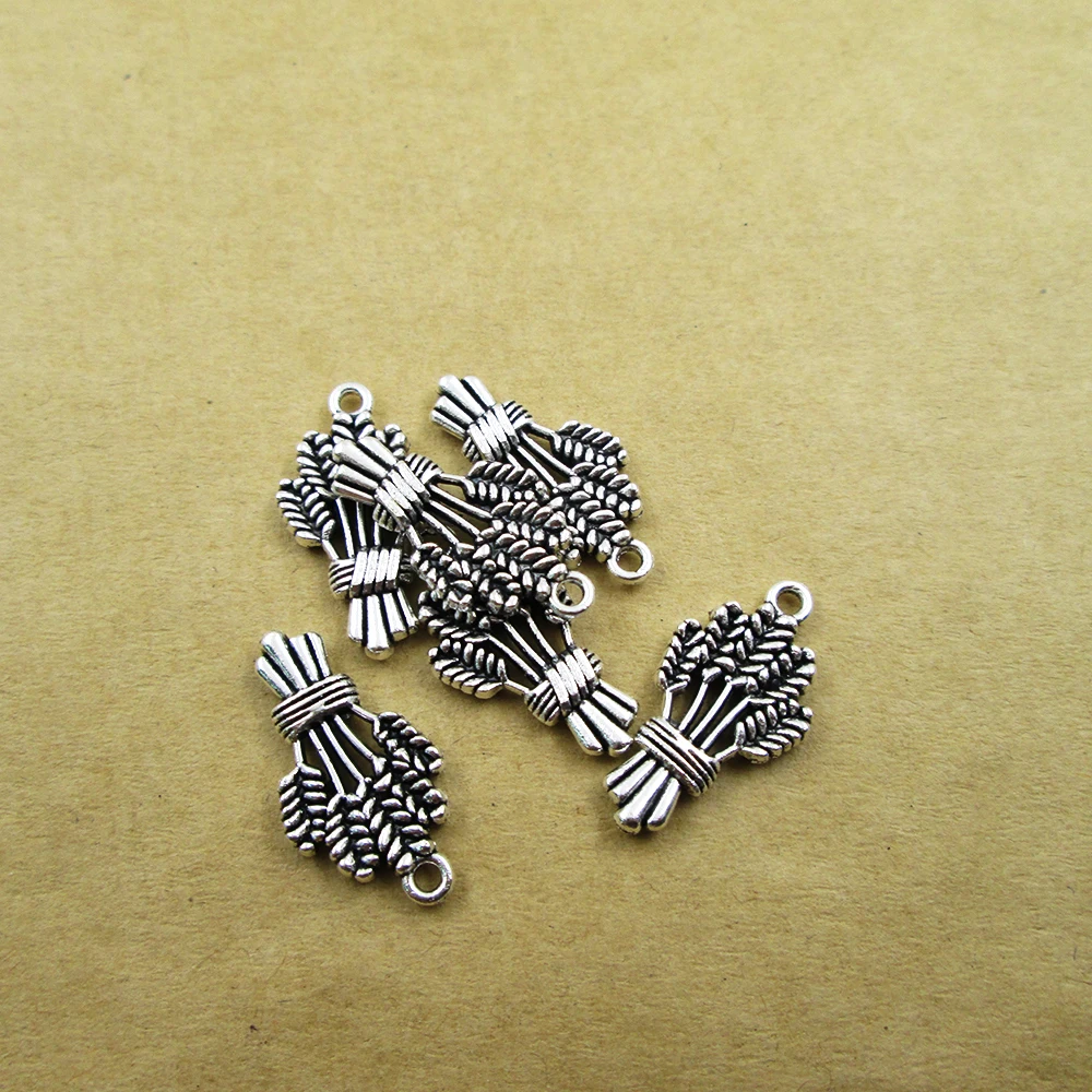 30pcs 13*24mm Antique Silver Wheat ears Charms DIY Charms Pendants DIY necklace/ bracelets charms antique silver tone
30pcs 13*24mm Antique Silver Wheat ears Charms DIY Charms Pendants DIY necklace/ bracelets charms antique silver tone