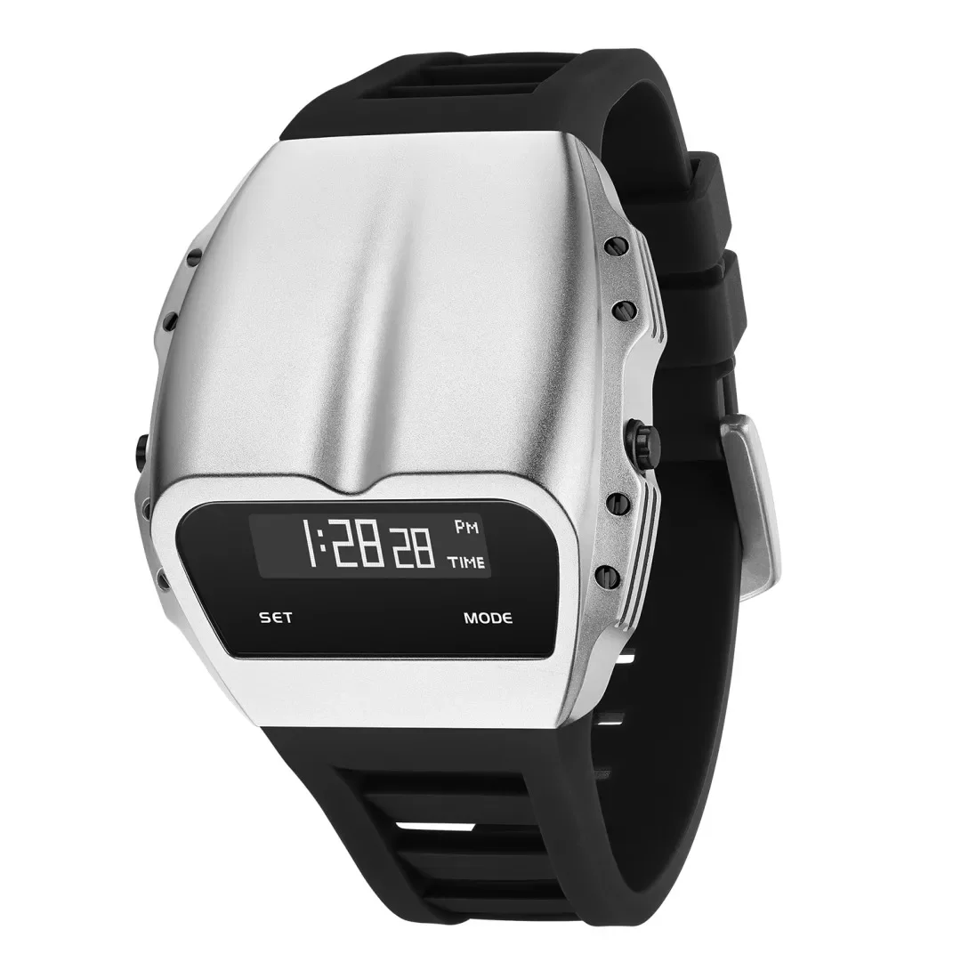 

Retro Future Technology Sense Driver Watch Trend Watch Small and Versatile Electronic Cool Watch Waterproof Black Technology