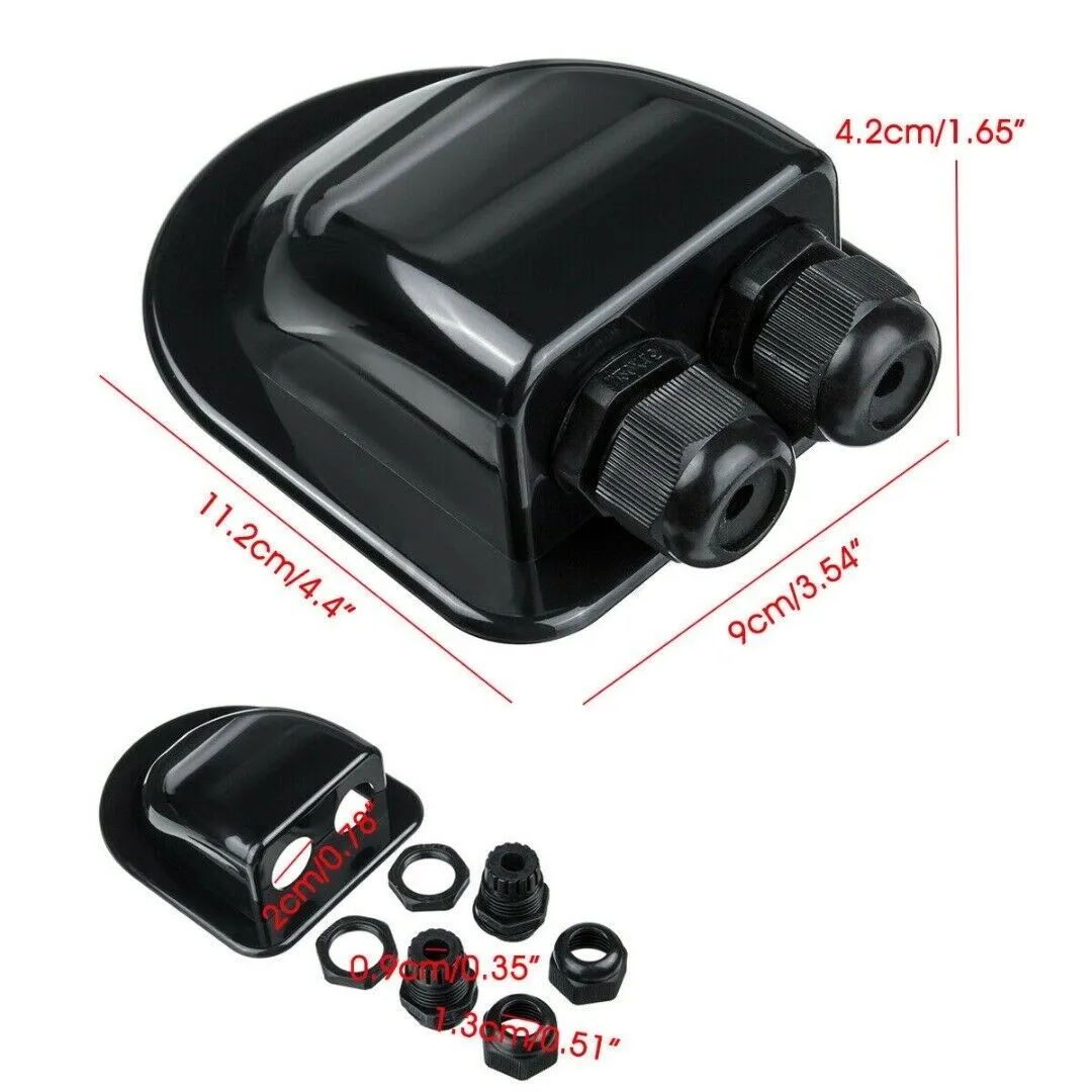 Roof Top Solar Panel Double Cable Entry Gland Box Motorhome Camper Boat Black Dual Interface Cable Sealing Box
Roof Top Solar Panel Double Cable Entry Gland Box Motorhome Camper Boat Black Dual Interface Cable Sealing Box