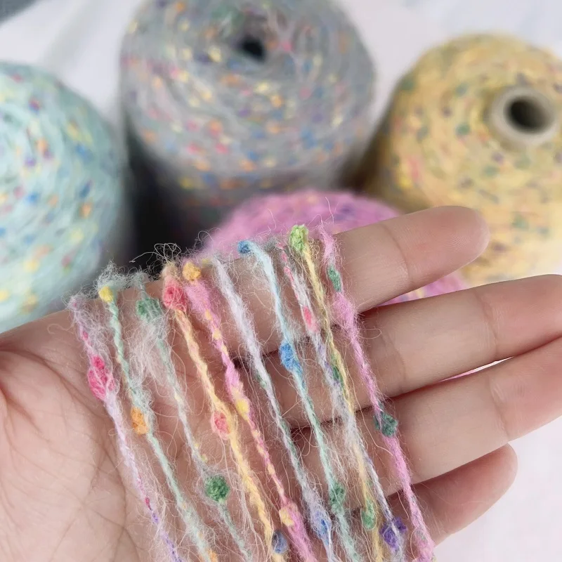 Пряжа для волос Candy Mahai со звездами, красочные точки, средняя плотная шерстяная нить, свитер с крючком, зимняя вязаная пряжа, 500 г
Пряжа для волос Candy Mahai со звездами, красочные точки, средняя плотная шерстяная нить, свитер с крючком, зимняя вязаная пряжа, 500 г