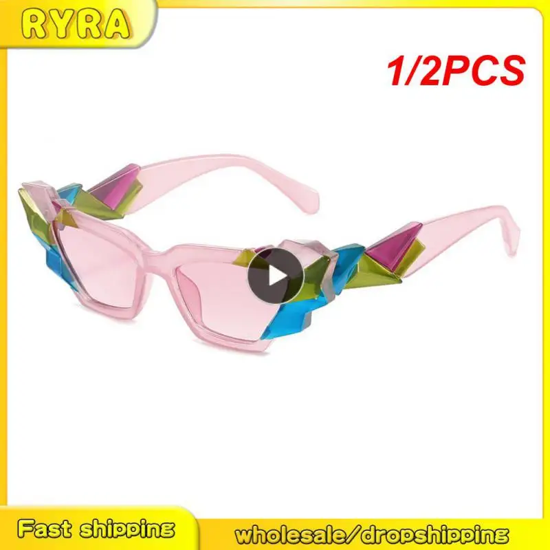 1/2PCS Fashion Colorful Cat Eye Sunglasses Women Retro Unique Polygon Eyewear Shades UV400 Men Candy Colors Gradient Sun Glasses
1/2PCS Fashion Colorful Cat Eye Sunglasses Women Retro Unique Polygon Eyewear Shades UV400 Men Candy Colors Gradient Sun Glasses