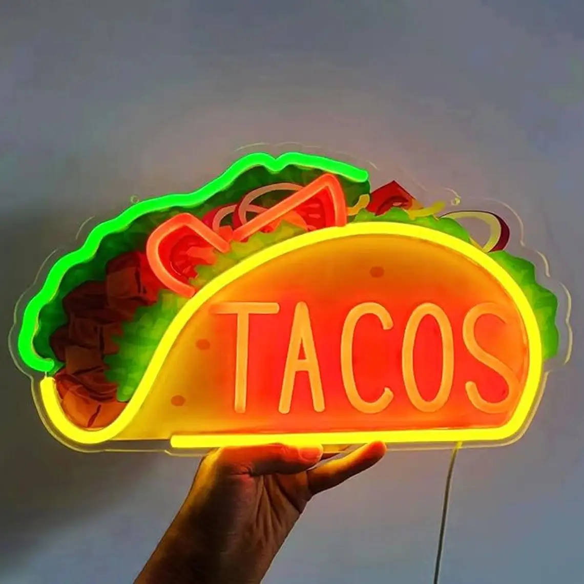 

Taco Neon Sign Taco UV Printing Neon Signs Food Art Sign Fast Restaurant Bakery Decor