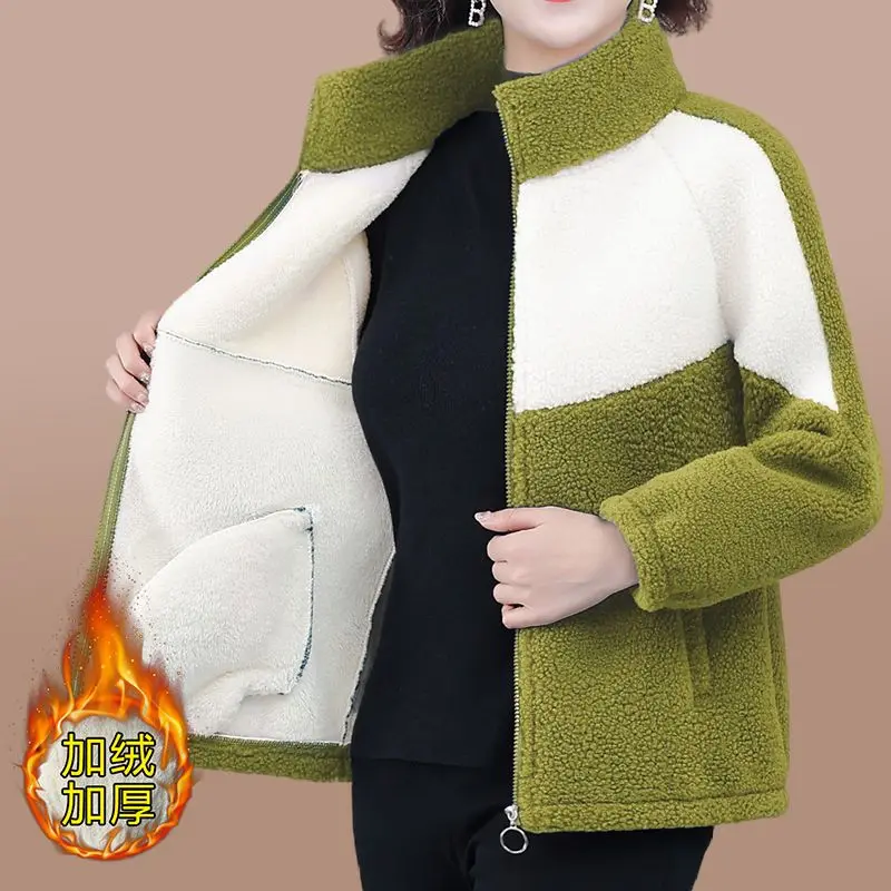 

Осенне-зимняя флисовая пушистая куртка, уличная одежда в стиле Харадзюку, пушистое пальто на молнии, Женская легкая куртка, плюшевая теплая куртка, пальто со вставками
