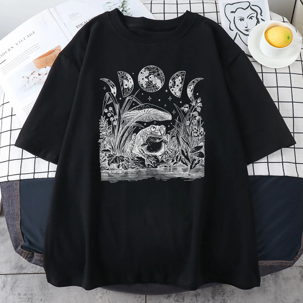 Cut Cottagecore Aesthetic Frog Mushroom Moon Witchy T-shirt Men's Round Neck Cotton Summer Round Neck T-shirt Men's T-shirt
Cut Cottagecore Aesthetic Frog Mushroom Moon Witchy T-shirt Men's Round Neck Cotton Summer Round Neck T-shirt Men's T-shirt