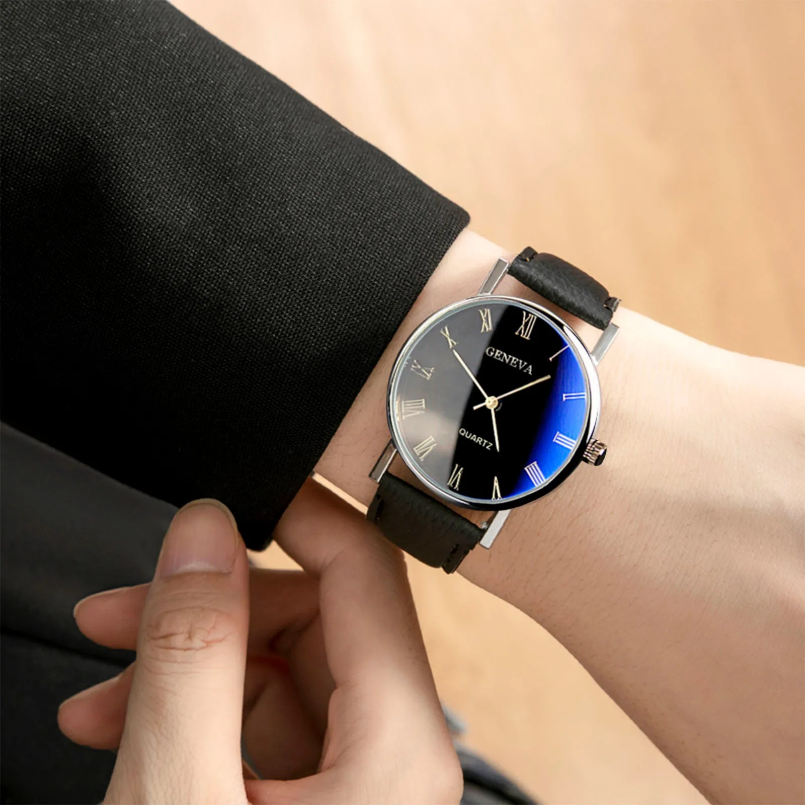 Men’S Quartz Wrist Watch Clock Leather Strap Sport Casual Blu-Ray Roman Literal Business Simple Watch For Men Reloj Hombre
Men’S Quartz Wrist Watch Clock Leather Strap Sport Casual Blu-Ray Roman Literal Business Simple Watch For Men Reloj Hombre