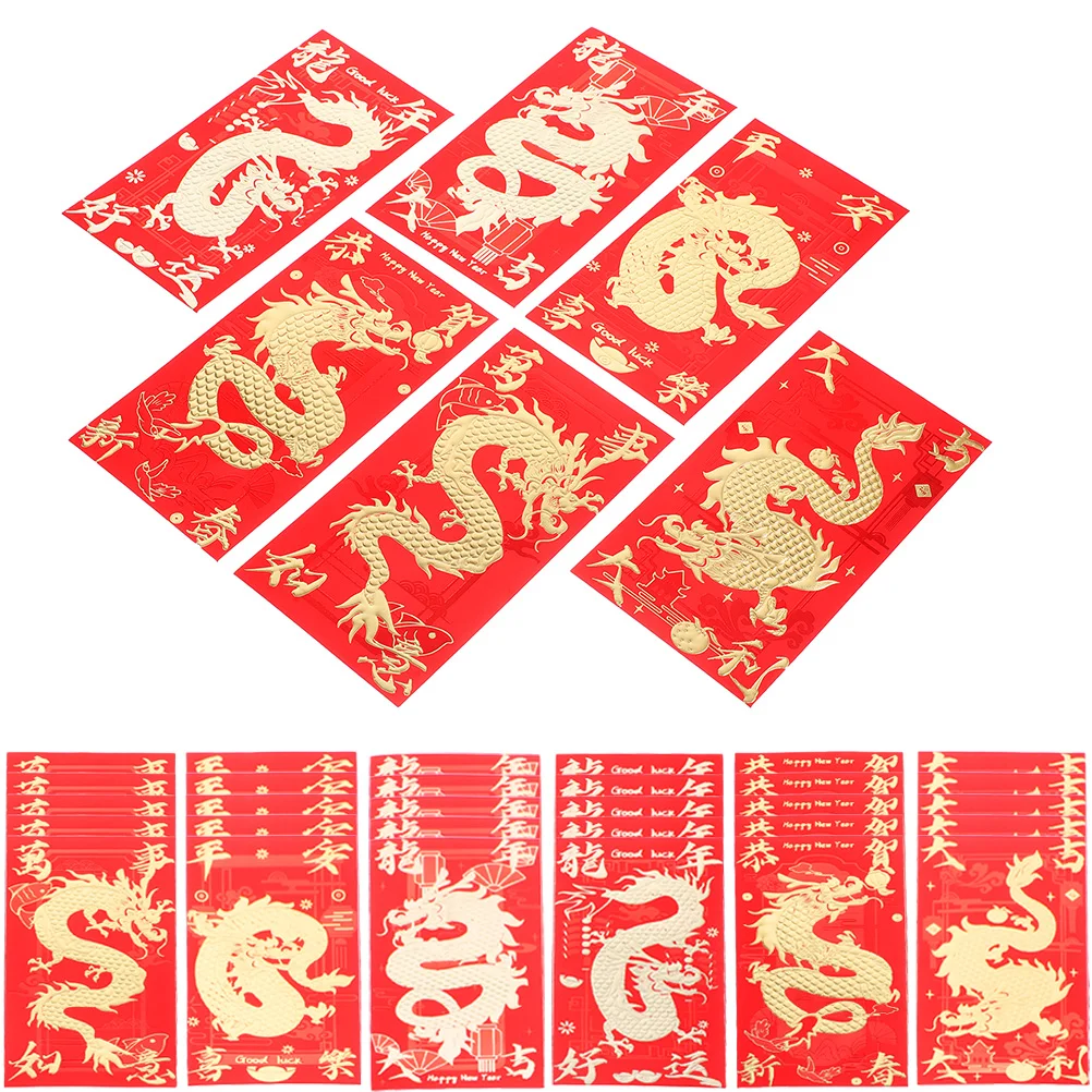 36 Pcs Envelopes Red Money Pocket New Year Packets Wedding Dragon Pattern Paper Festival Luck Bag Pouch
36 Pcs Envelopes Red Money Pocket New Year Packets Wedding Dragon Pattern Paper Festival Luck Bag Pouch