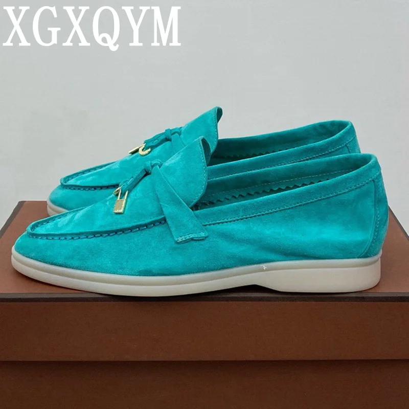 2022 New Leather Shoes Tassel Casual Women Loafers Soft Suede Candy Solid Color Comfort Driving Flat Ladies Shoes For Men Unisex
2022 New Leather Shoes Tassel Casual Women Loafers Soft Suede Candy Solid Color Comfort Driving Flat Ladies Shoes For Men Unisex