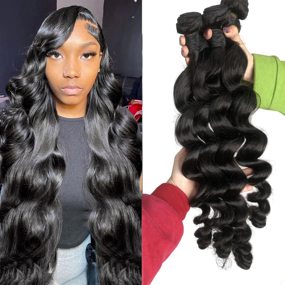 

Body Wave Bundles Brazilian Hair Weave Bundles 1/3/4 PCS Raw Human Hair Bundles Deal Remy Hair Extensions Lumiere Hair 8-40"