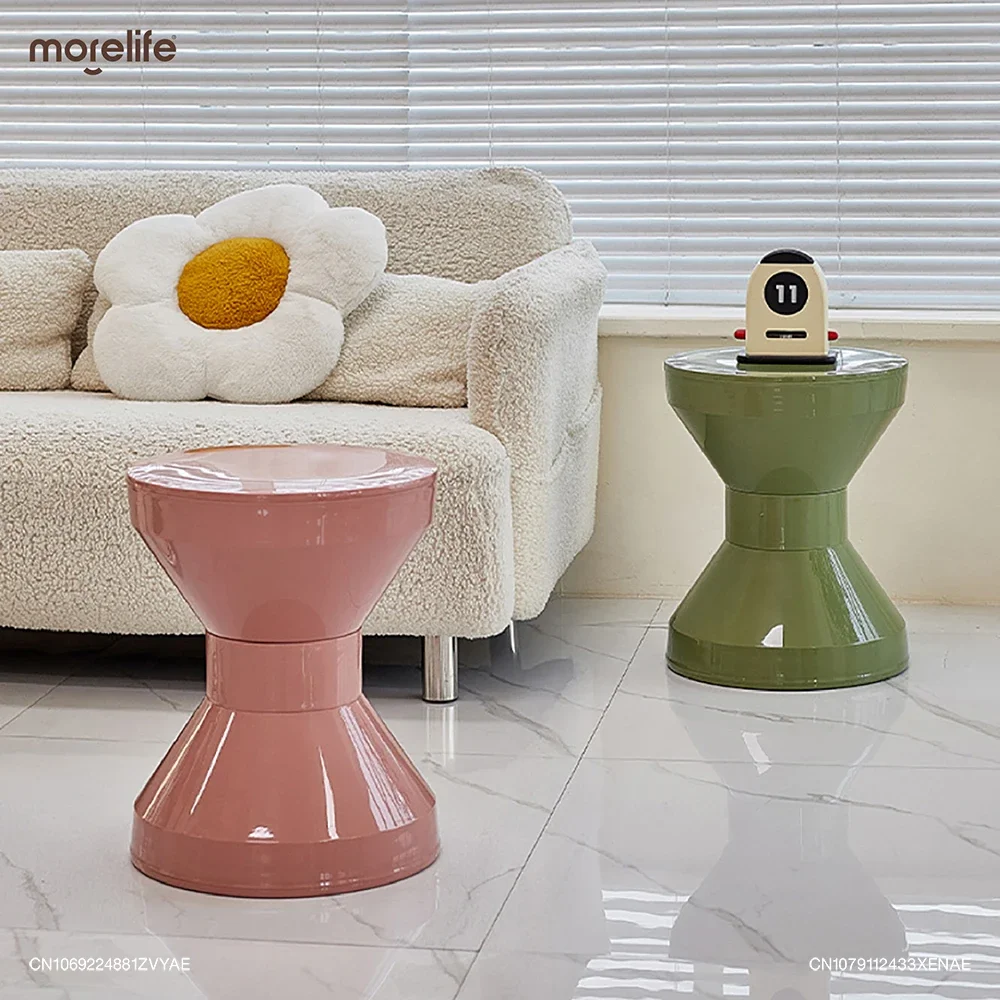 

Multi Functional Creative Color Circular Footstool Living Room Coffee Tables Mobile Simple Bedroom Bedside Table Home Furniture