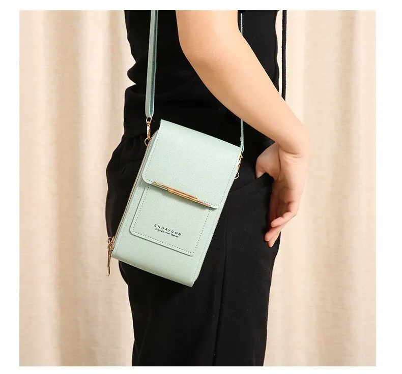 Mobile Phone Bag Touch Screen Female Cross Body Korean Version of Mobile Phone Multi Function Key Zipper Vertical Model Key case 14 Mallzona S6abceb23445d423f8c5ab7a4256ec1a6V Mobile Phone Bag Touch Screen Female Cross Body Korean Version of Mobile Phone Multi Function Key Zipper Vertical Model Key case Mallzona