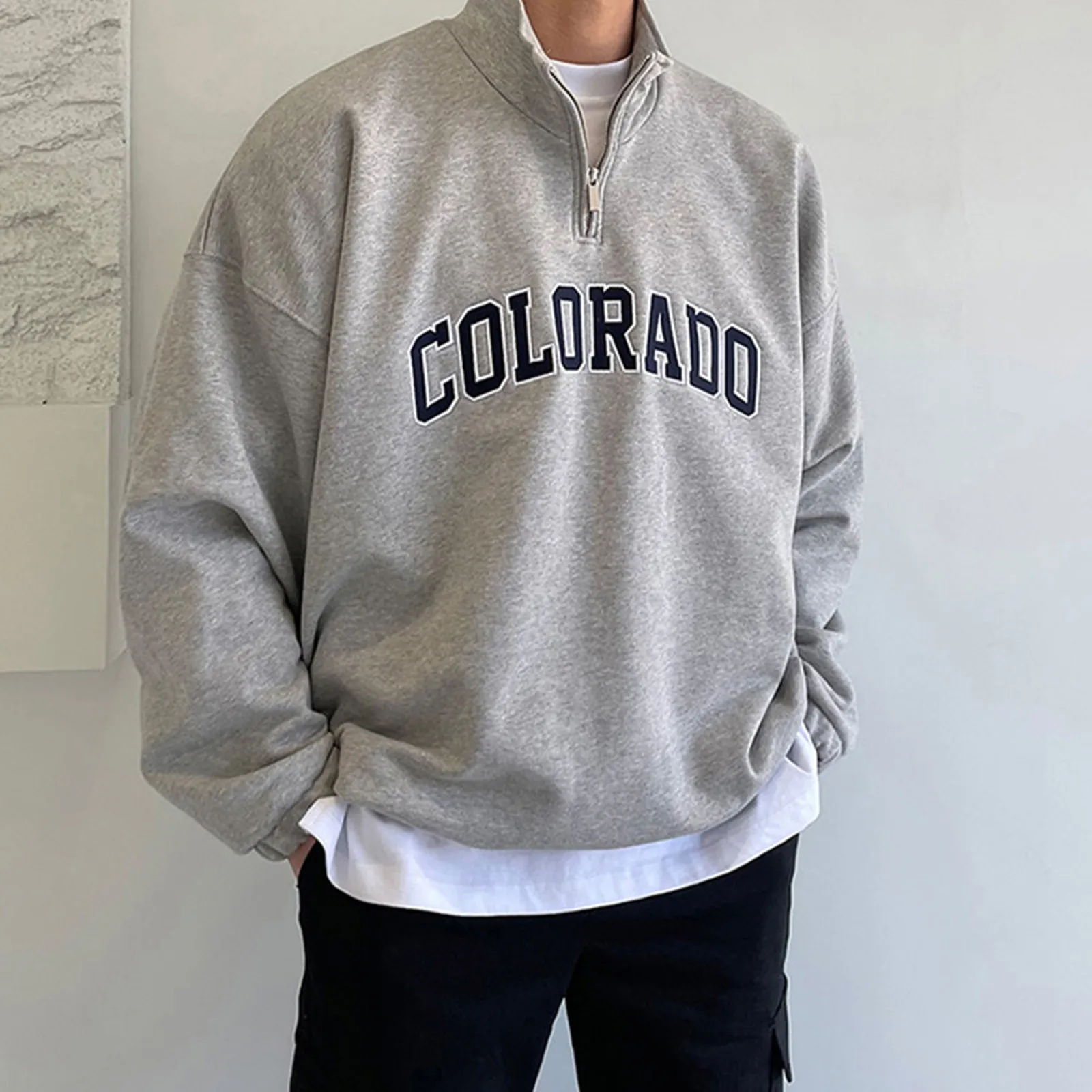 2023 Men Winter Fashion Casual Printed Sweatshirt Relaxed Comfortable Long Sleeve Half Zip Hoodie Outwear Streetwear Pullover
2023 Men Winter Fashion Casual Printed Sweatshirt Relaxed Comfortable Long Sleeve Half Zip Hoodie Outwear Streetwear Pullover