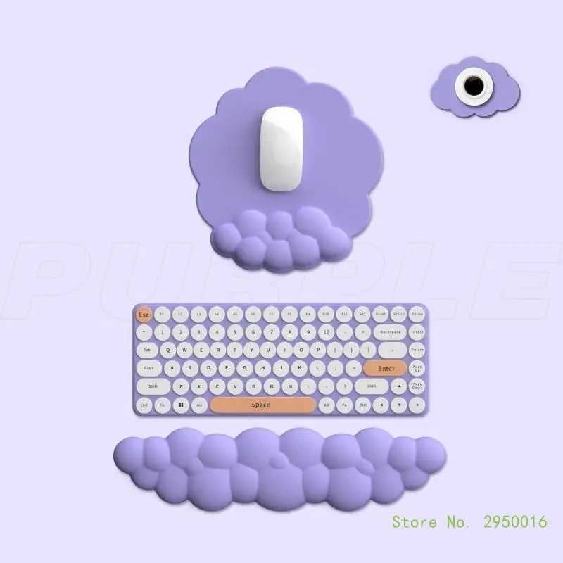 Cloud Shape Wrist Rest Pad Mousepad Set PU Material Rubber Base Memory Foam for 100 Keys 87 Keys 68keys Keyboard
Cloud Shape Wrist Rest Pad Mousepad Set PU Material Rubber Base Memory Foam for 100 Keys 87 Keys 68keys Keyboard