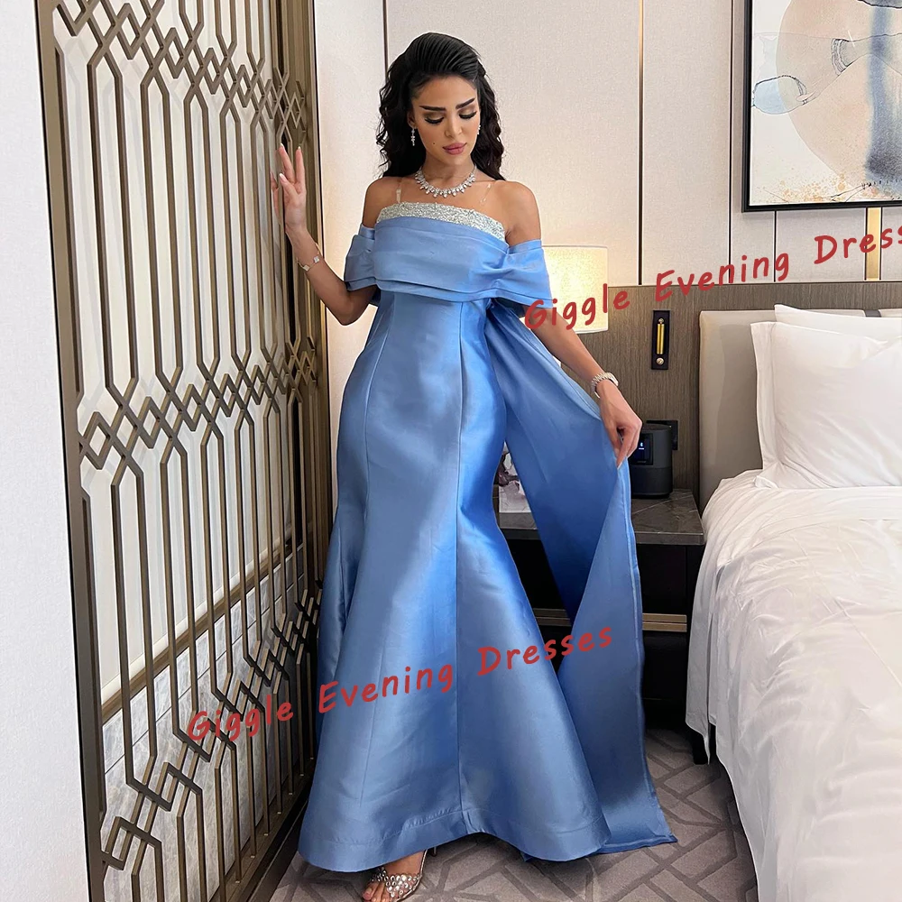 Giggle Satin Strapless Beading Mermaid Prom Gown Saudi Arab Summer Elegance Floor-Length Evening Party Dresses for Women 2024
Giggle Satin Strapless Beading Mermaid Prom Gown Saudi Arab Summer Elegance Floor-Length Evening Party Dresses for Women 2024