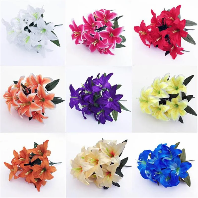 10PCS Simulation Lily Flower Perfume Lily Tiger Orchid Home Living Room Decoration Fake Flower Wedding Bouquet Wholesale Cheap
10PCS Simulation Lily Flower Perfume Lily Tiger Orchid Home Living Room Decoration Fake Flower Wedding Bouquet Wholesale Cheap