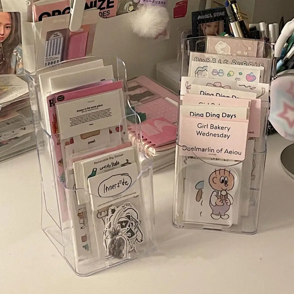 Steve Plexiglas photo card sticker storage rack postcard card ladder display rack desktop small items display rack
Steve Plexiglas photo card sticker storage rack postcard card ladder display rack desktop small items display rack