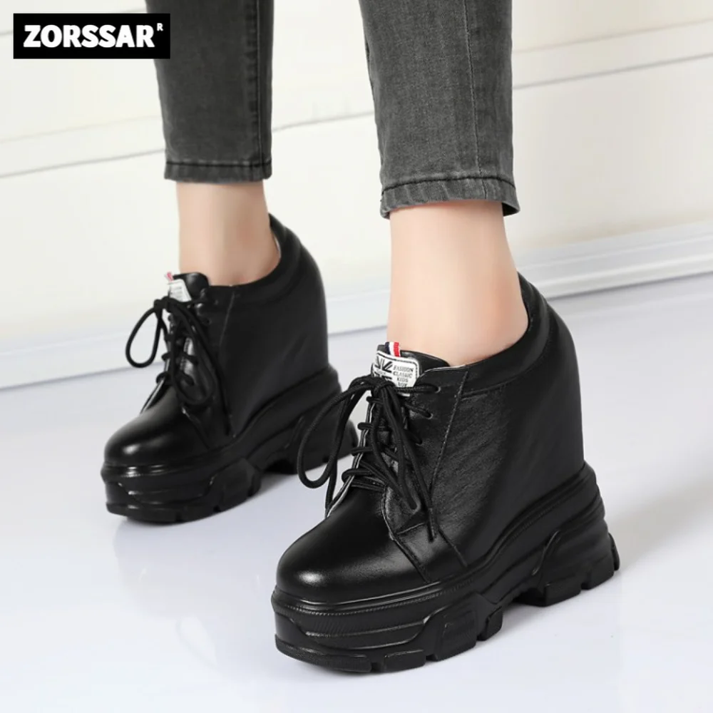 Women Casual Sneakers White Genuine Leather Platform Ladies Wedge Sports Shoe Fashion Woman Black Chunky Side Vulcanized Shoes
Women Casual Sneakers White Genuine Leather Platform Ladies Wedge Sports Shoe Fashion Woman Black Chunky Side Vulcanized Shoes