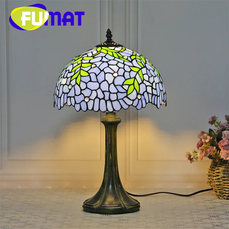 FUMAT Tiffany Glass Desk Lamp Garden fresh style decoration Office living room study Bed head eye protection LED table lamp
FUMAT Tiffany Glass Desk Lamp Garden fresh style decoration Office living room study Bed head eye protection LED table lamp