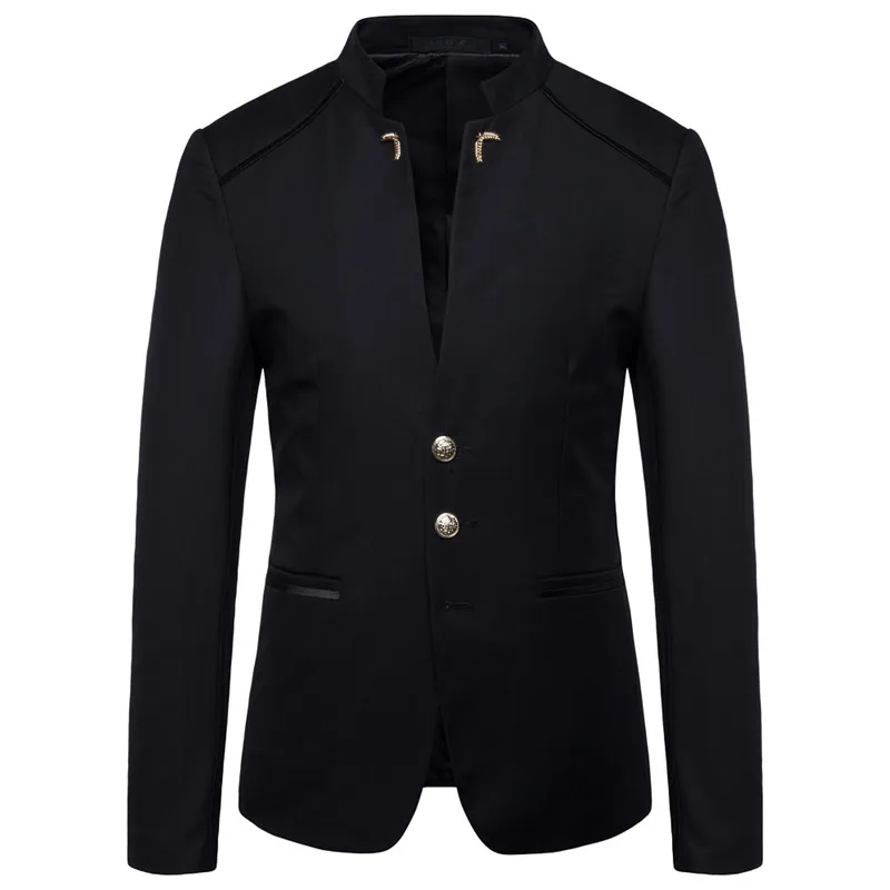 2021 autumn new men's fashion blazer men's fashion stand collar three button suit jacket men's Slim large size suit jacket
2021 autumn new men's fashion blazer men's fashion stand collar three button suit jacket men's Slim large size suit jacket