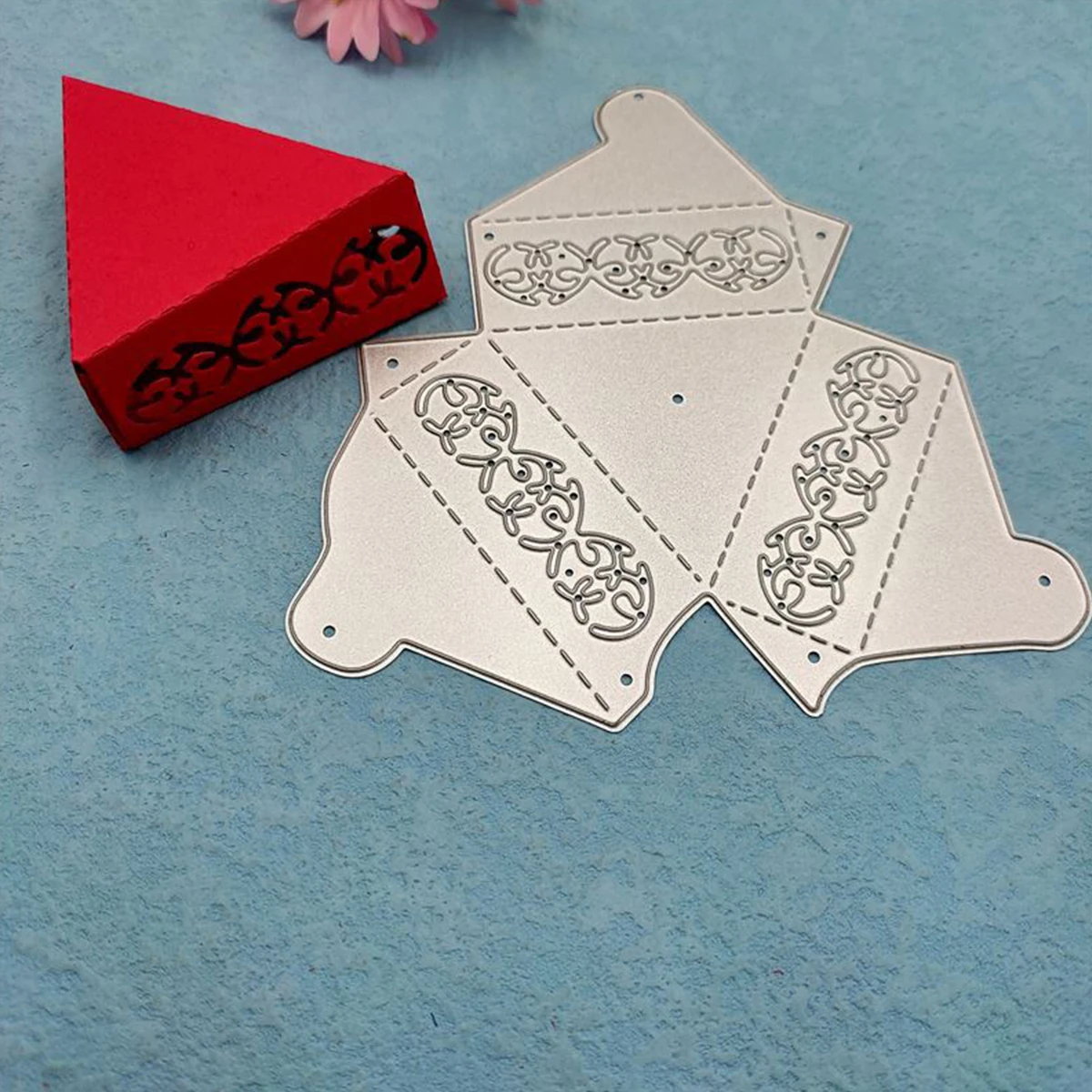 Triangular box Metal Stencil Mold Cutting Dies Scrapbooking Album Paper Cards Decorative Crafts Embossing newest dies 2024
Triangular box Metal Stencil Mold Cutting Dies Scrapbooking Album Paper Cards Decorative Crafts Embossing newest dies 2024