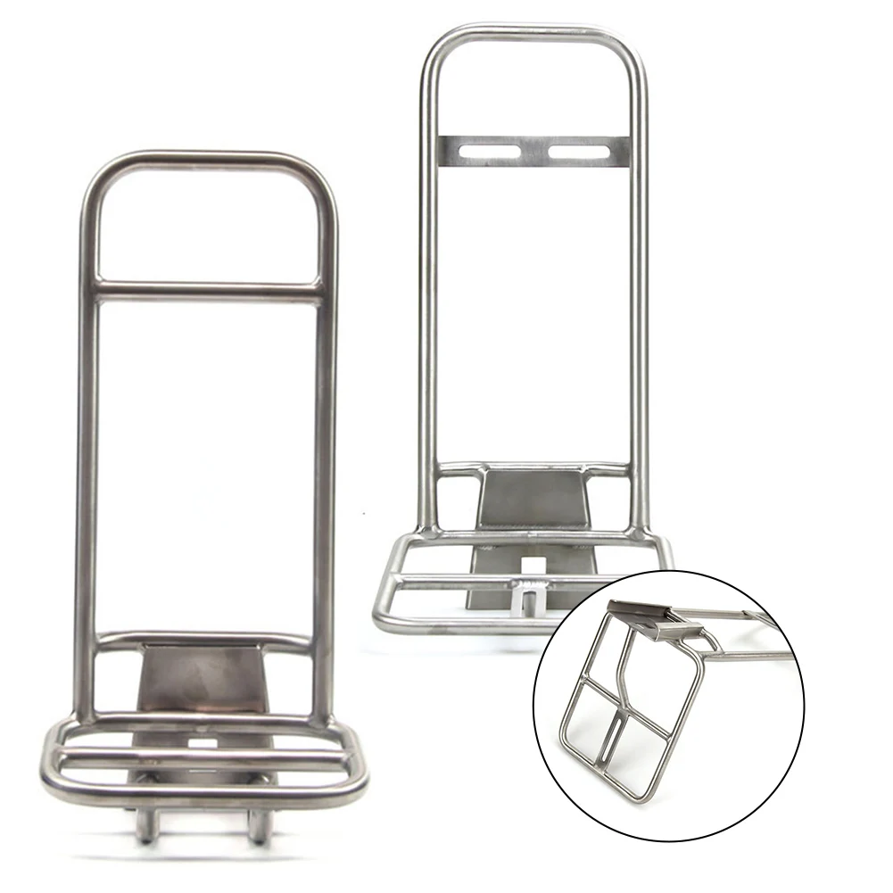 1Pc Ultra-Light Titanium Alloy Bike Bag Front Rack For Brompton Bikes Front Shelf Easy To Move Wheels Folding Bike Rack Parts
1Pc Ultra-Light Titanium Alloy Bike Bag Front Rack For Brompton Bikes Front Shelf Easy To Move Wheels Folding Bike Rack Parts
