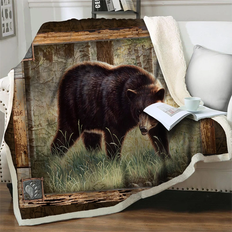 Animal Bear 3D Printed Blanket Soft Warm Plush Throw Blankets for Beds Couch Sofa Bedding Portable Travel Picnic Quilt Nap Cover
Animal Bear 3D Printed Blanket Soft Warm Plush Throw Blankets for Beds Couch Sofa Bedding Portable Travel Picnic Quilt Nap Cover