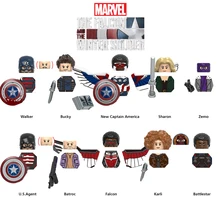 Marvel Avengers Captain American Falcon Winter Soldier Figures Sam Bucky Zemo Walker Building Blocks Figures Bricks Toy Kid Gift
Marvel Avengers Captain American Falcon Winter Soldier Figures Sam Bucky Zemo Walker Building Blocks Figures Bricks Toy Kid Gift
