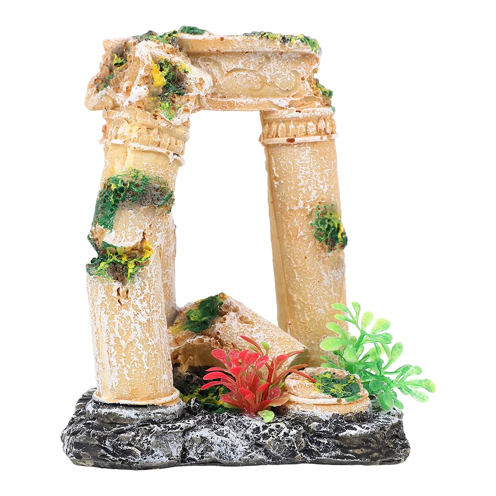 

Roman Column Decoration Fish Tank Decorative Pillar Home Shelter Mini Garden Tanks Aquarium Decorations Ornaments