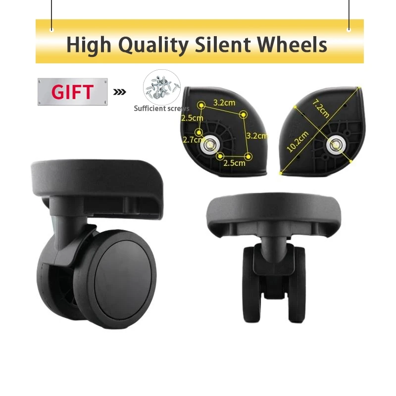 Trolley Case Wheel Suitcase Universal Wheel Accessories Travel Luggage Repair Wheel Aircraft Wheel Universal Version Caster
Trolley Case Wheel Suitcase Universal Wheel Accessories Travel Luggage Repair Wheel Aircraft Wheel Universal Version Caster