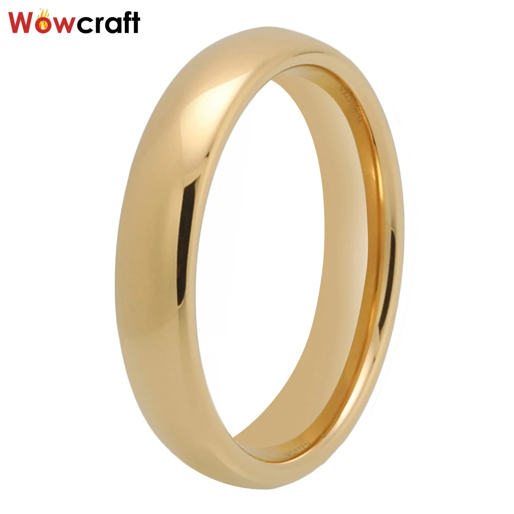 

3mm 4mm 5mm 7mm Gold Women Tungsten Carbide Ring Factory Dropshipping Domed Polished Shiny I Love You Engraved Comfort Fit