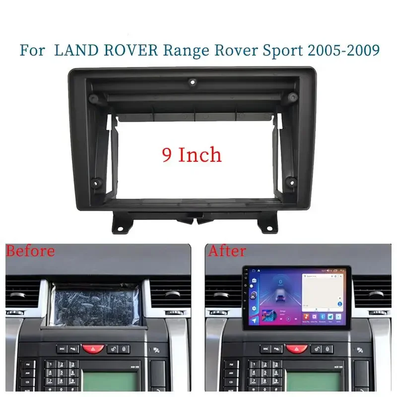9 Inch Car Frame Fascia Adapter Android Radio Dash Fitting Panel Kit For Land Rover Range Rover Sport 2005-2009
9 Inch Car Frame Fascia Adapter Android Radio Dash Fitting Panel Kit For Land Rover Range Rover Sport 2005-2009