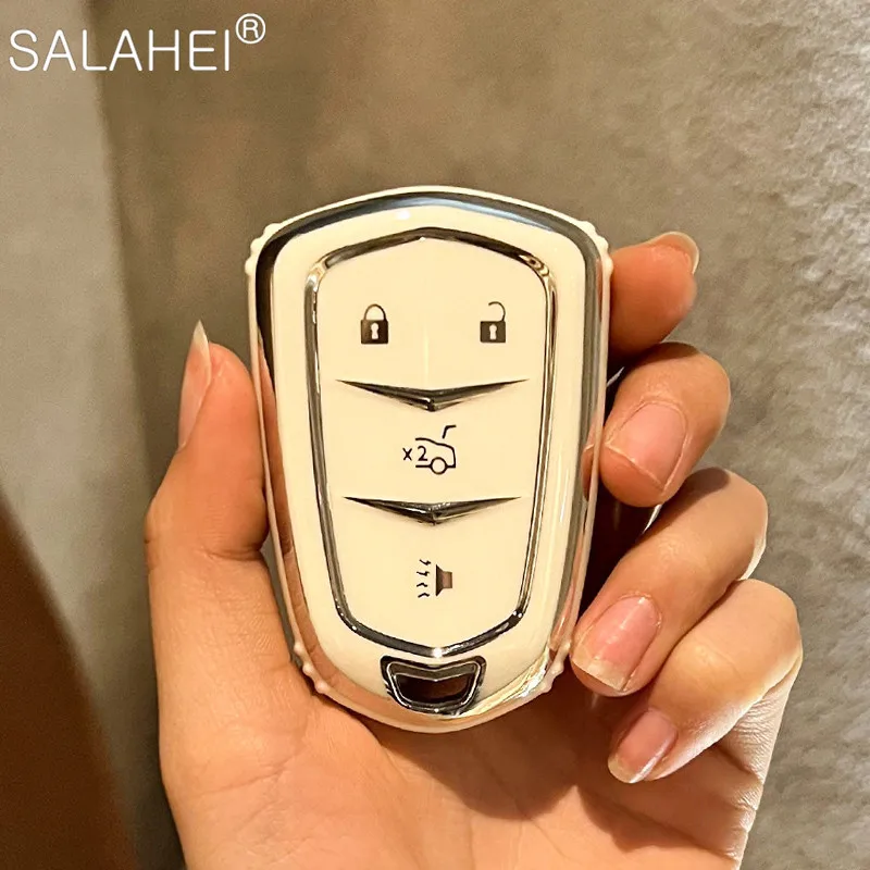 TPU Car Key Case Cover Remote Shell For Cadillac ESV Escalade CTS XTS ATS ATS-L XLS SRX XT4 XT5 CT6 Keychain Styling Accessories
TPU Car Key Case Cover Remote Shell For Cadillac ESV Escalade CTS XTS ATS ATS-L XLS SRX XT4 XT5 CT6 Keychain Styling Accessories