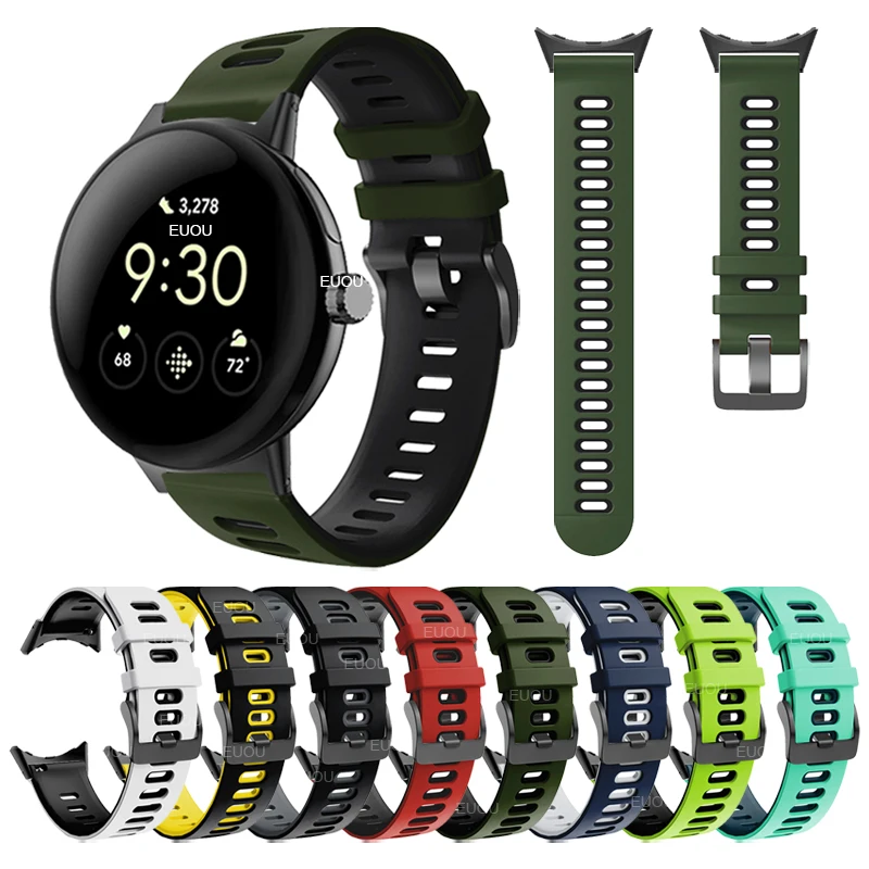 Силиконовый ремешок для Google Pixel Watch, сменный ремешок Pixel Watch, спортивный ремешок для наручных часов с адаптером, Аксессуары для браслета
Силиконовый ремешок для Google Pixel Watch, сменный ремешок Pixel Watch, спортивный ремешок для наручных часов с адаптером, Аксессуары для браслета