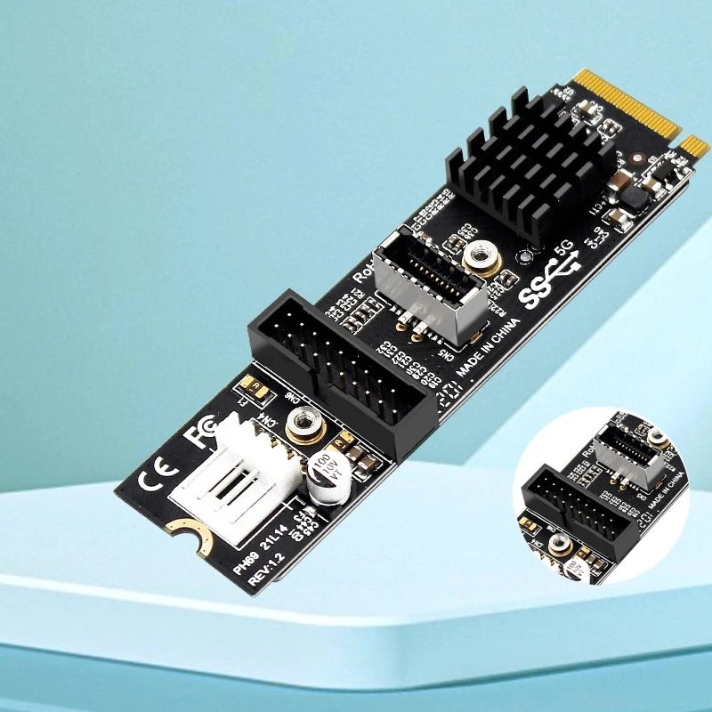 M.2 MKEY PCI-E To Front USB 3.1 5Gb Usb C Pci TYPE-C+19/20 PIN Expansion Card M.2 PCI E To USB3 Multi-system Compatibility
M.2 MKEY PCI-E To Front USB 3.1 5Gb Usb C Pci TYPE-C+19/20 PIN Expansion Card M.2 PCI E To USB3 Multi-system Compatibility