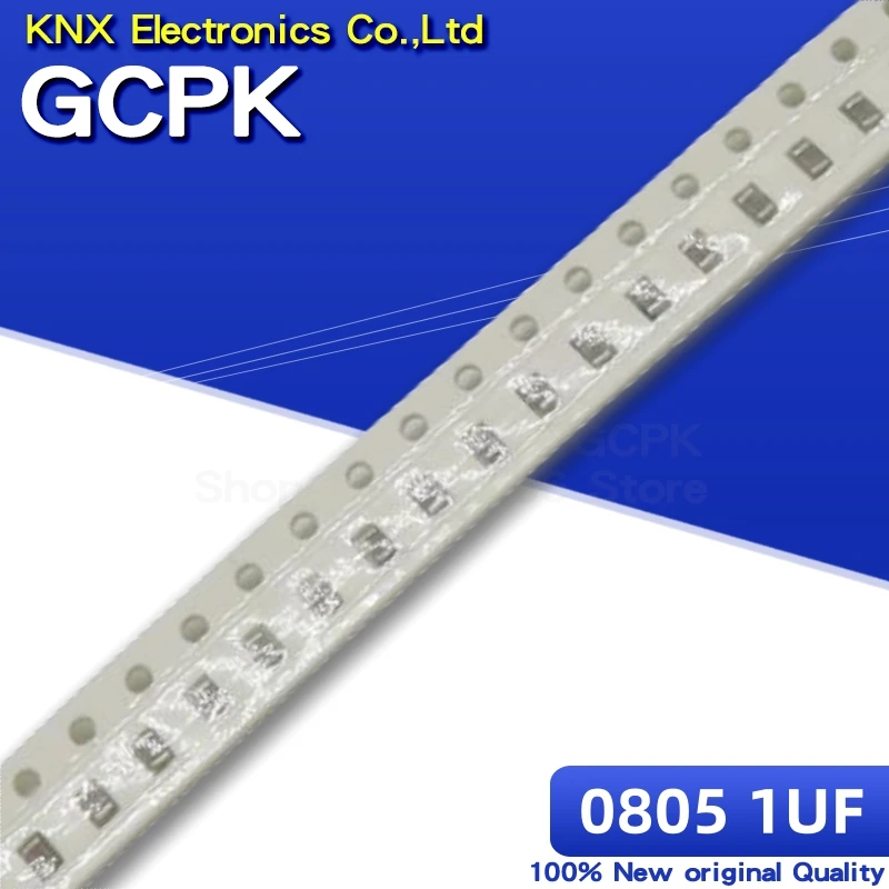 

100 шт. 1 мкф X5R ошибка 10% 16 В 0805 105 SMD толстая пленка чип многослойный керамический конденсатор