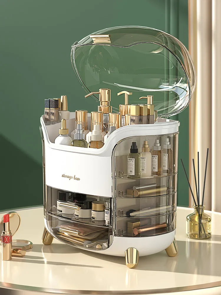 Dressing table cosmetics storage box Large capacity skin care product storage rack perfume lipstick facial mask box makeup box
Dressing table cosmetics storage box Large capacity skin care product storage rack perfume lipstick facial mask box makeup box