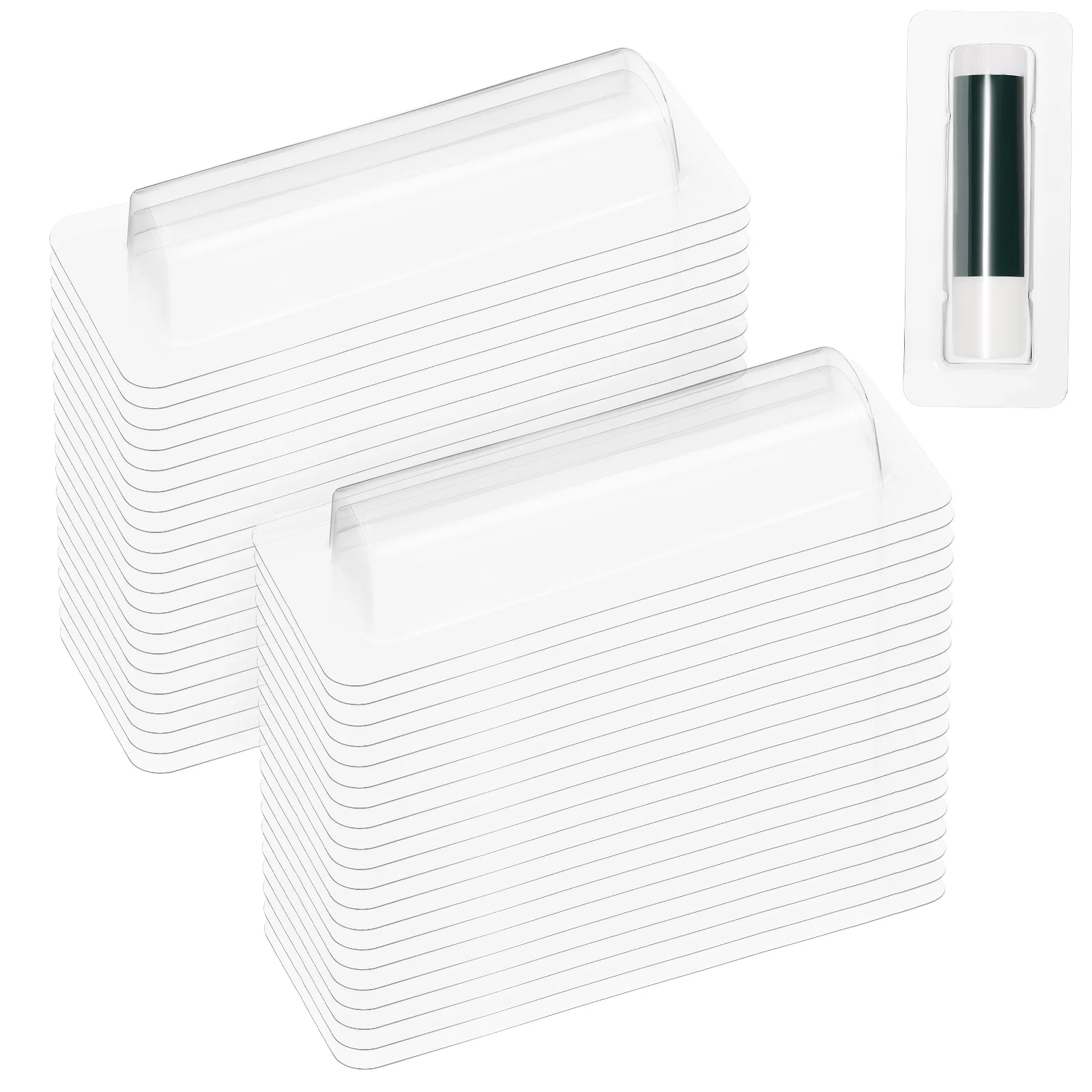 40 Pcs Lip Tint Balm Holder Money Cash Pouches Transparent Box Container Clear Plastic Window For 
40 Pcs Lip Tint Balm Holder Money Cash Pouches Transparent Box Container Clear Plastic Window For