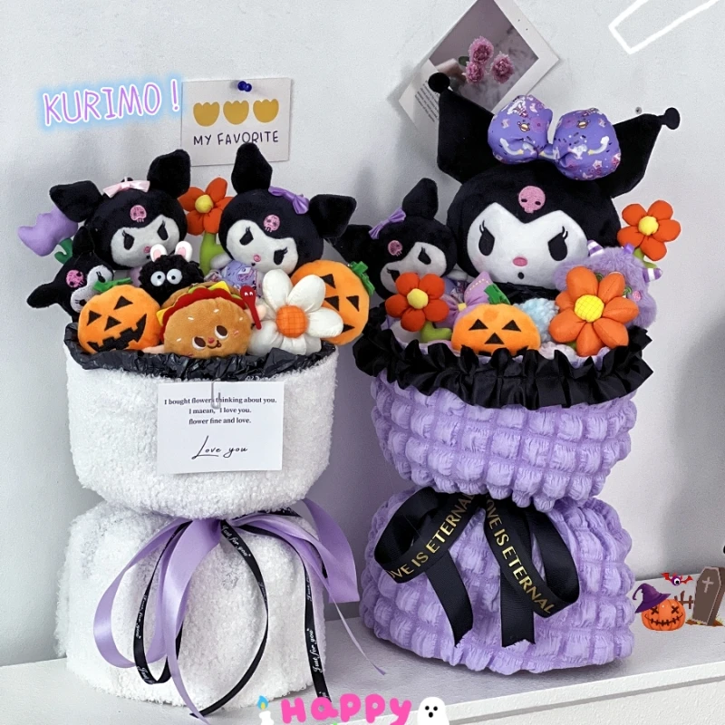 Sanrio Kuromi Plush Bouquet Hello Kitty Cinnamoroll Stuffed Plushie Flower Bouquet Kawaii Anime Toys Cute Girl Anniversary Gift
Sanrio Kuromi Plush Bouquet Hello Kitty Cinnamoroll Stuffed Plushie Flower Bouquet Kawaii Anime Toys Cute Girl Anniversary Gift
