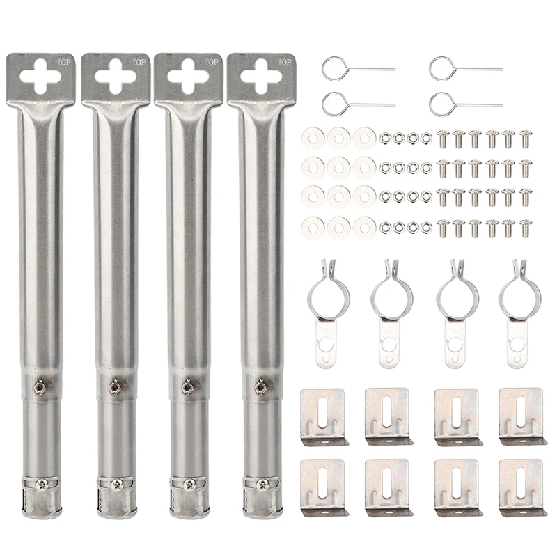 4Pcs Universal Adjustable Stainless Steel BBQ Gas Grill Replacement Straight Pipe Tube Burner Barbecue Accessories
4Pcs Universal Adjustable Stainless Steel BBQ Gas Grill Replacement Straight Pipe Tube Burner Barbecue Accessories