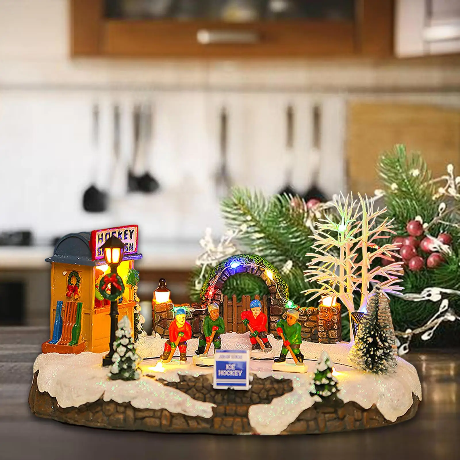 Christmas Light up House Scene Ornament DIY Crafts Village Decoration Statue for
Christmas Light up House Scene Ornament DIY Crafts Village Decoration Statue for