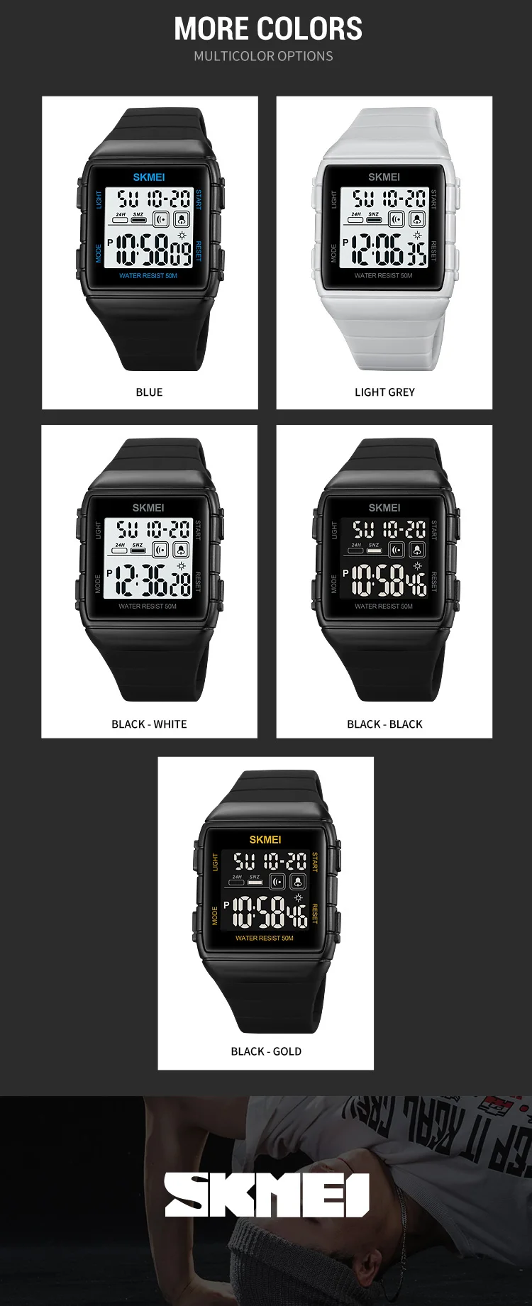 SKMEI 1960 Military Sport Mens Watches Digital Calendar Countdown Waterproof Wristwatches for Men Alarm Clock Reloj Hombre 1278 SKMEI 1960 Military Sport Mens Watches Digital Calendar Countdown Waterproof Wristwatches for Men Alarm Clock Reloj Hombre 1278