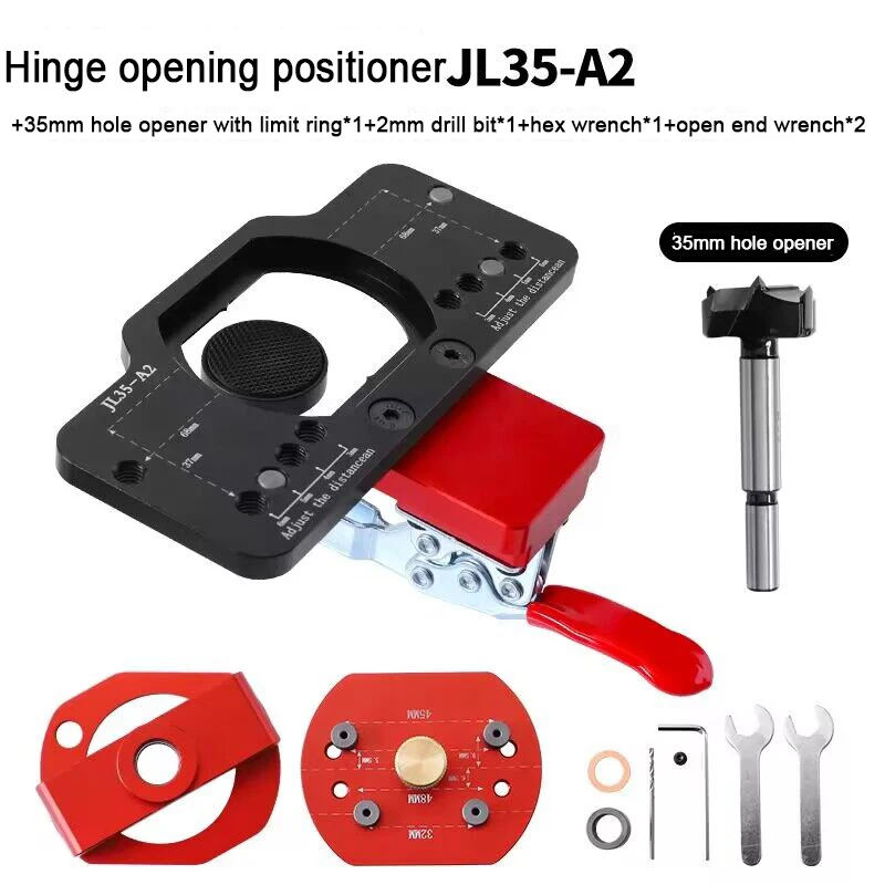 Puncher Template Concealed Hinge Jig Kit Woodworking Hole Drilling Guide Locator Fixture Aluminum Alloy Hole Opener Tools
Puncher Template Concealed Hinge Jig Kit Woodworking Hole Drilling Guide Locator Fixture Aluminum Alloy Hole Opener Tools