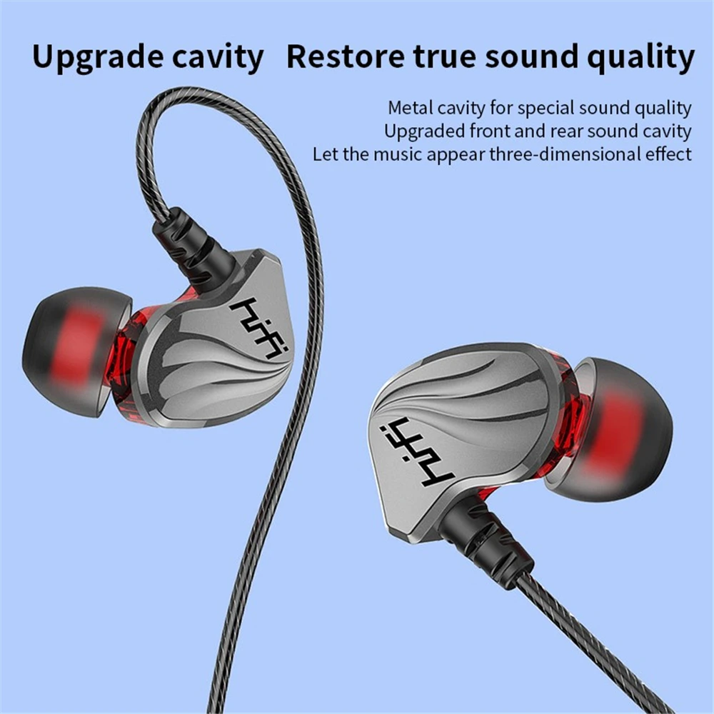 

Portable Wired Earphones In-Ear For Computer iPhone Samsung PC 3.5mm Earbuds Auriculares Stereo Headset Gamer Handfree With Mic