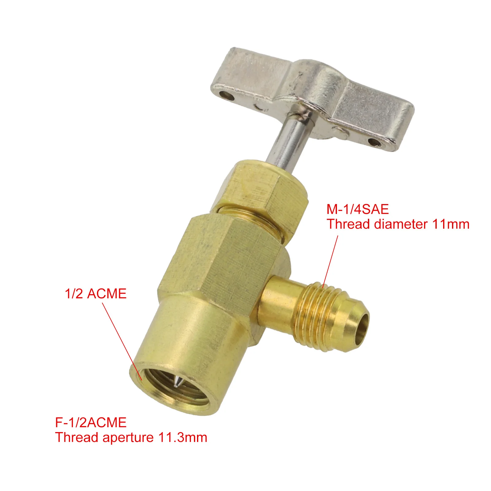 Valve ACME Thread Adapter Air Conditioning ACME Thread Brass ACME Thread Bottle Opener Durability Gold Open Tool
Valve ACME Thread Adapter Air Conditioning ACME Thread Brass ACME Thread Bottle Opener Durability Gold Open Tool
