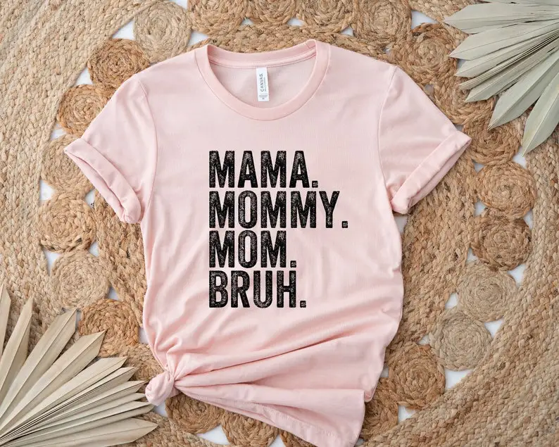 

Mama Mommy Mom Funny Shirt Gift for Mothers Day Shirt Short Sleeve Top Tees O Neck 100% cctton Fashion Streetwear Harajuku goth